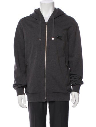 Dolce & Gabbana V-Neck Long Sleeve Hoodie