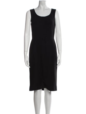 Dolce & Gabbana Scoop Neck Midi Length Dress