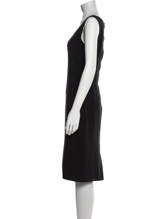 Dolce & Gabbana Scoop Neck Midi Length Dress