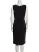 Dolce & Gabbana Scoop Neck Midi Length Dress