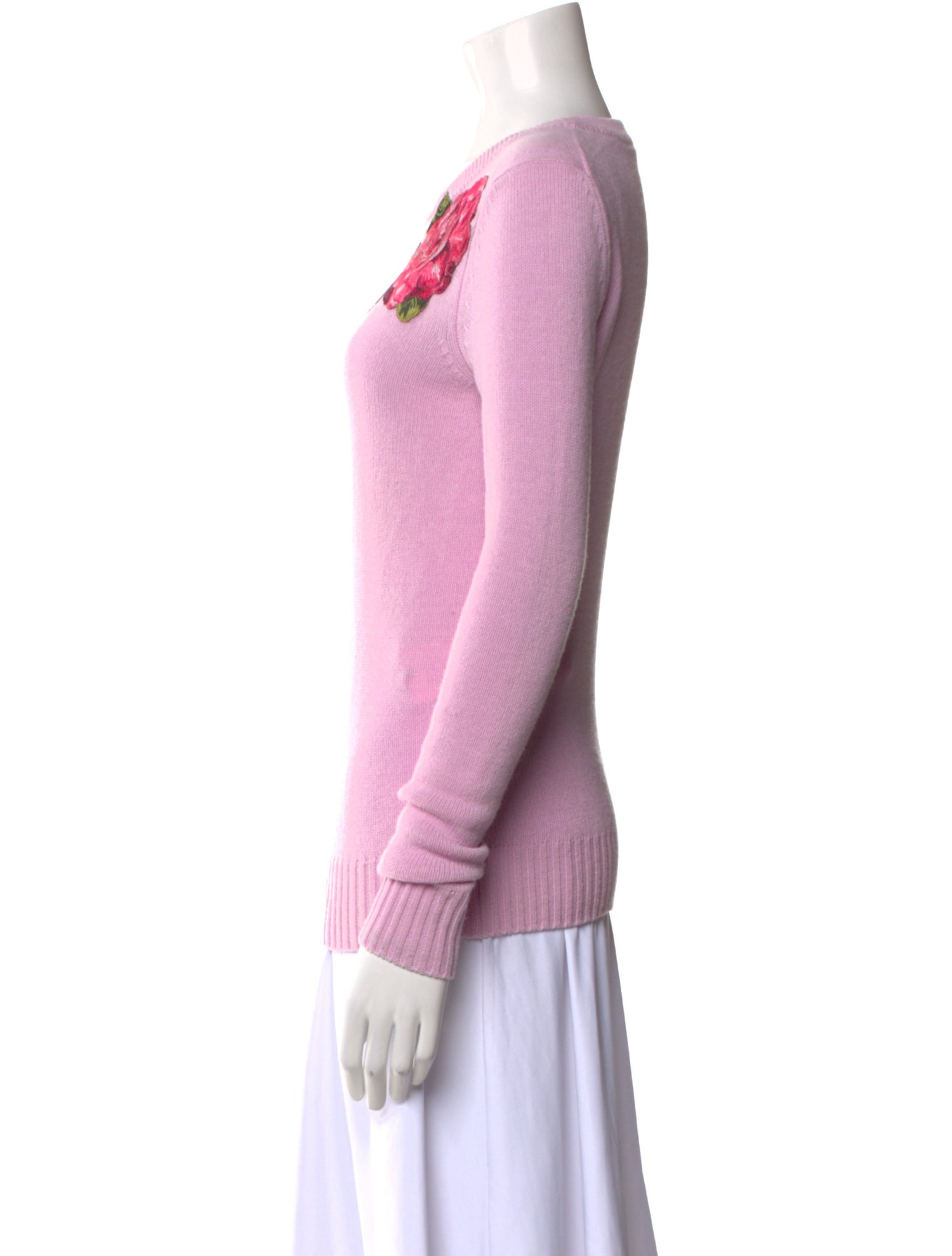 Dolce & Gabbana Virgin Wool Scoop Neck Sweater