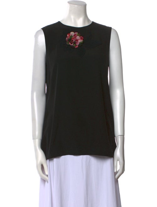 Dolce & Gabbana Silk Crew Neck Top