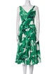Dolce & Gabbana Floral Print Midi Length Dress