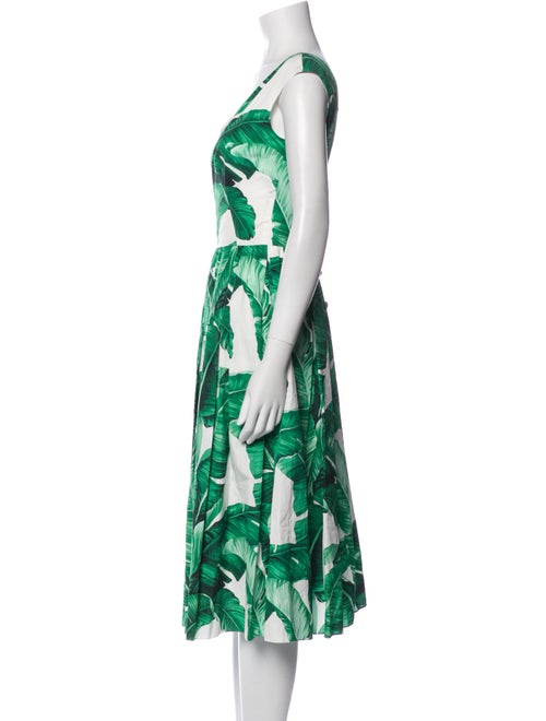 Dolce & Gabbana Floral Print Midi Length Dress