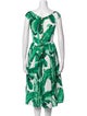 Dolce & Gabbana Floral Print Midi Length Dress