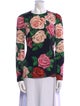 Dolce & Gabbana Silk Floral Print Blouse
