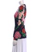 Dolce & Gabbana Silk Floral Print Blouse