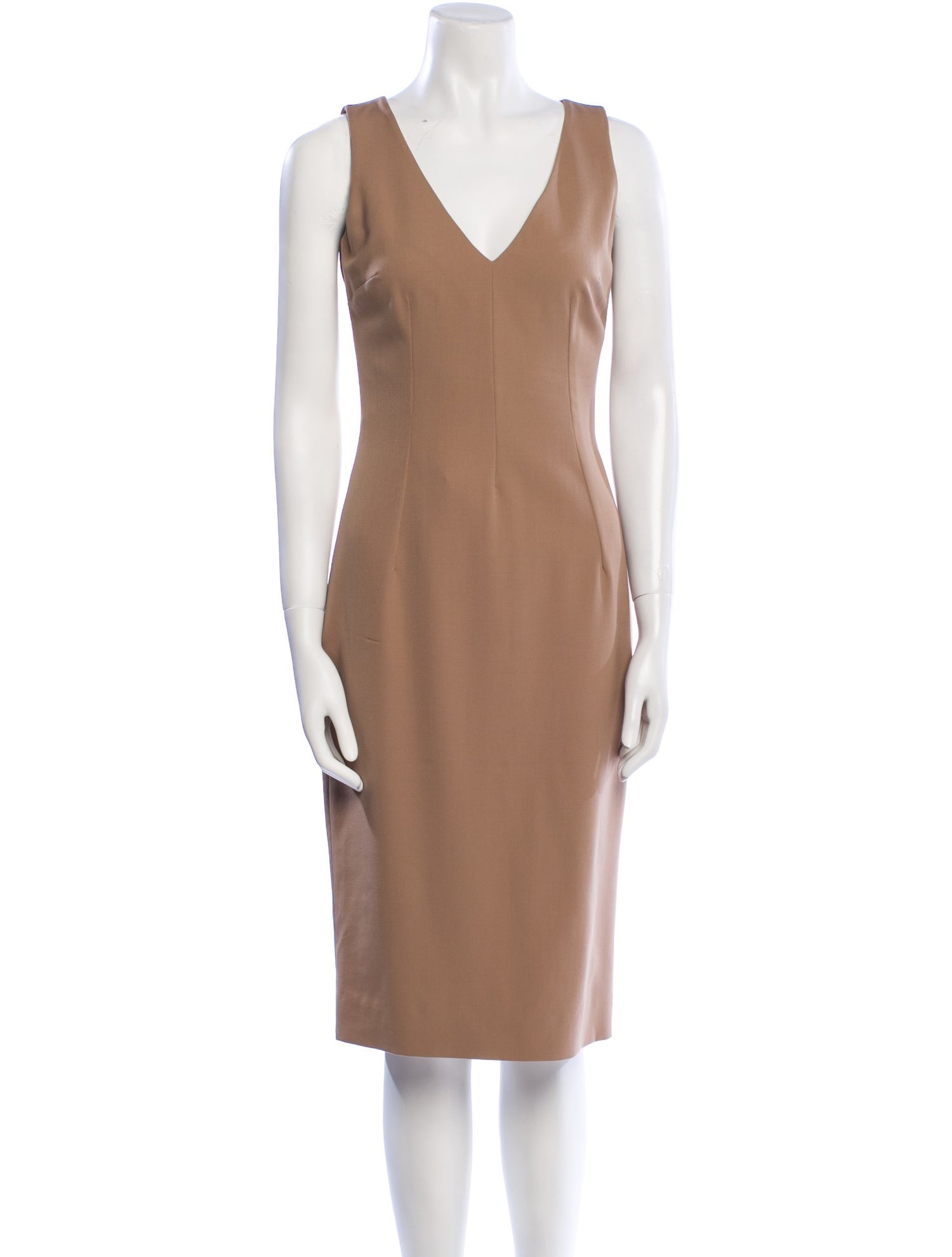 Dolce & Gabbana Virgin Wool Midi Length Dress