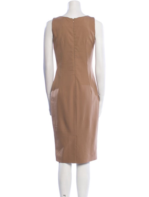 Dolce & Gabbana Virgin Wool Midi Length Dress