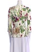 Dolce & Gabbana Printed Scoop Neck Blouse