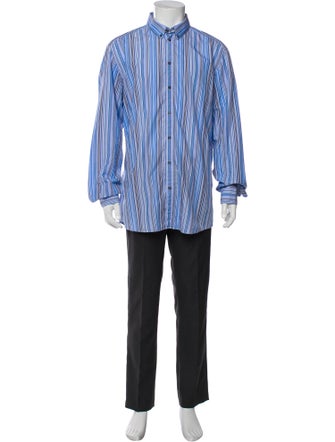 Dolce & Gabbana Striped Long Sleeve Dress Shirt