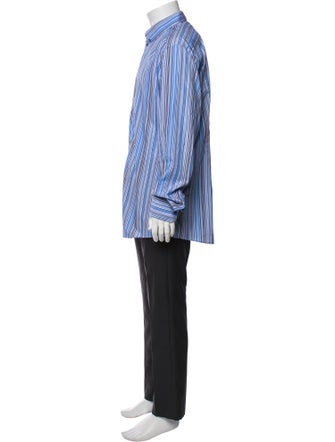 Dolce & Gabbana Striped Long Sleeve Dress Shirt