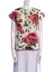 Dolce & Gabbana Floral Print Crew Neck T-Shirt