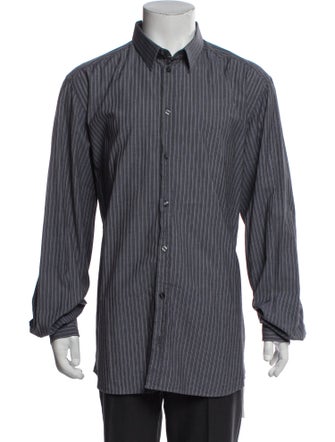 Dolce & Gabbana Striped Long Sleeve Dress Shirt