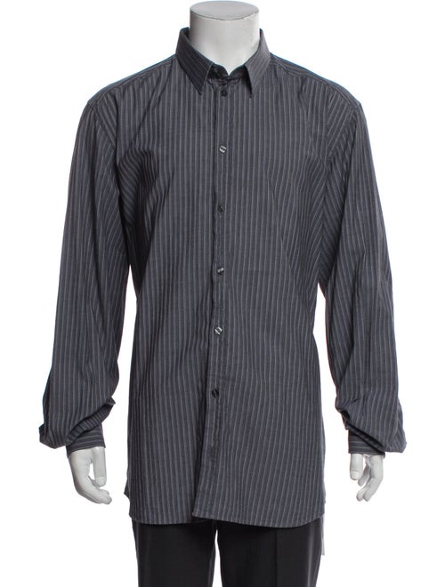 Dolce & Gabbana Striped Long Sleeve Dress Shirt