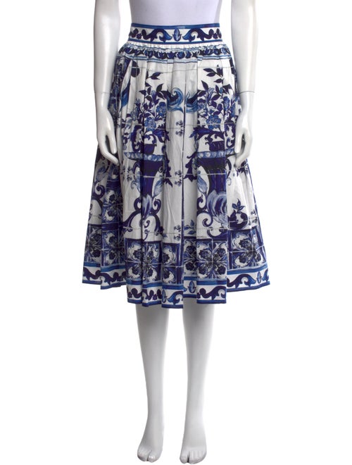 Dolce & Gabbana Printed Midi Length Skirt