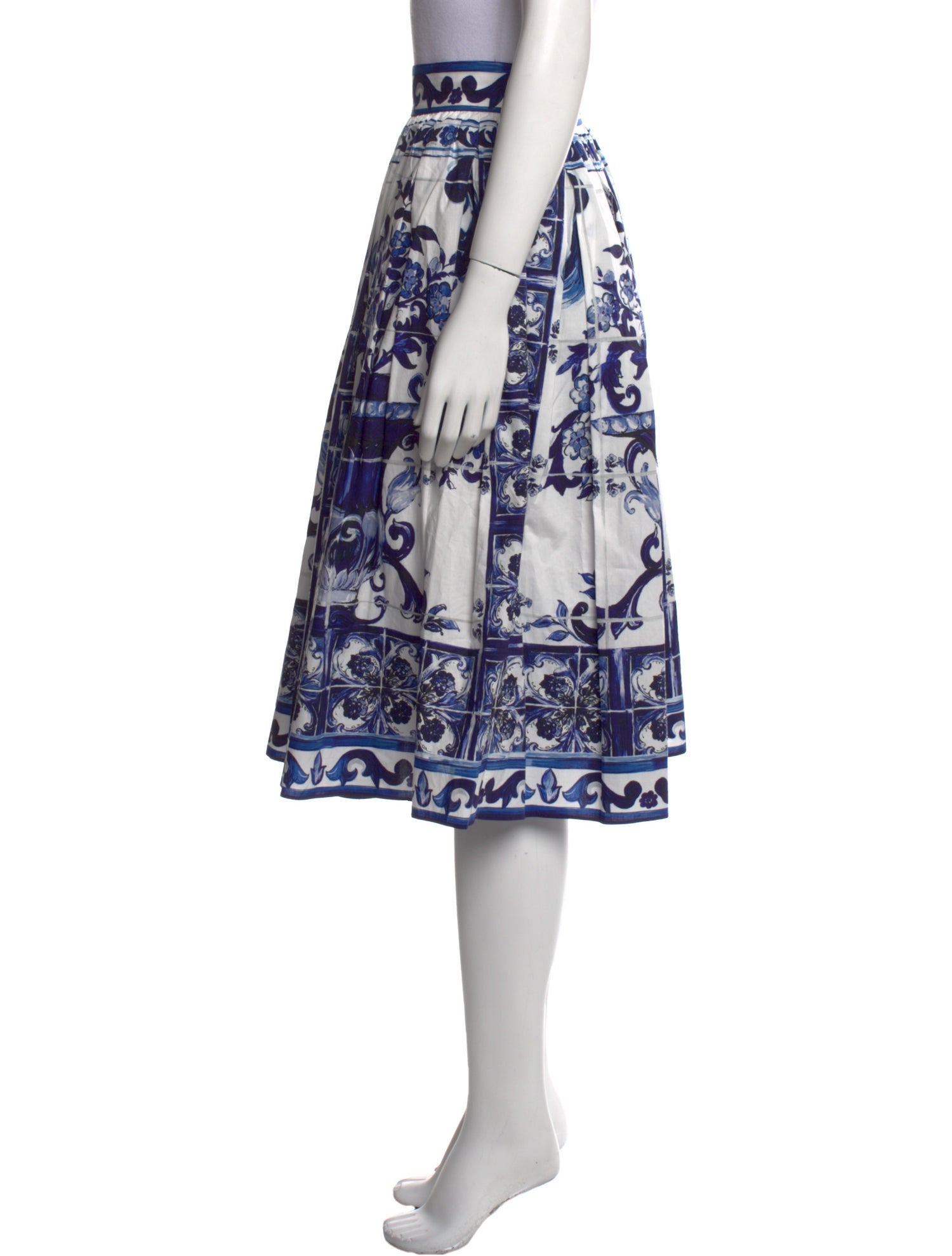 Dolce & Gabbana Printed Midi Length Skirt