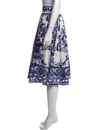 Dolce & Gabbana Printed Midi Length Skirt