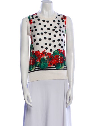 Dolce & Gabbana Silk Printed Top