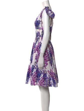 Dolce & Gabbana Floral Print Knee-Length Dress