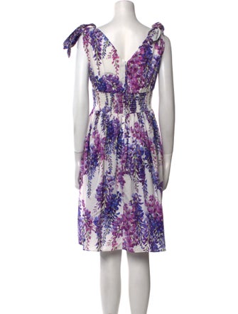 Dolce & Gabbana Floral Print Knee-Length Dress