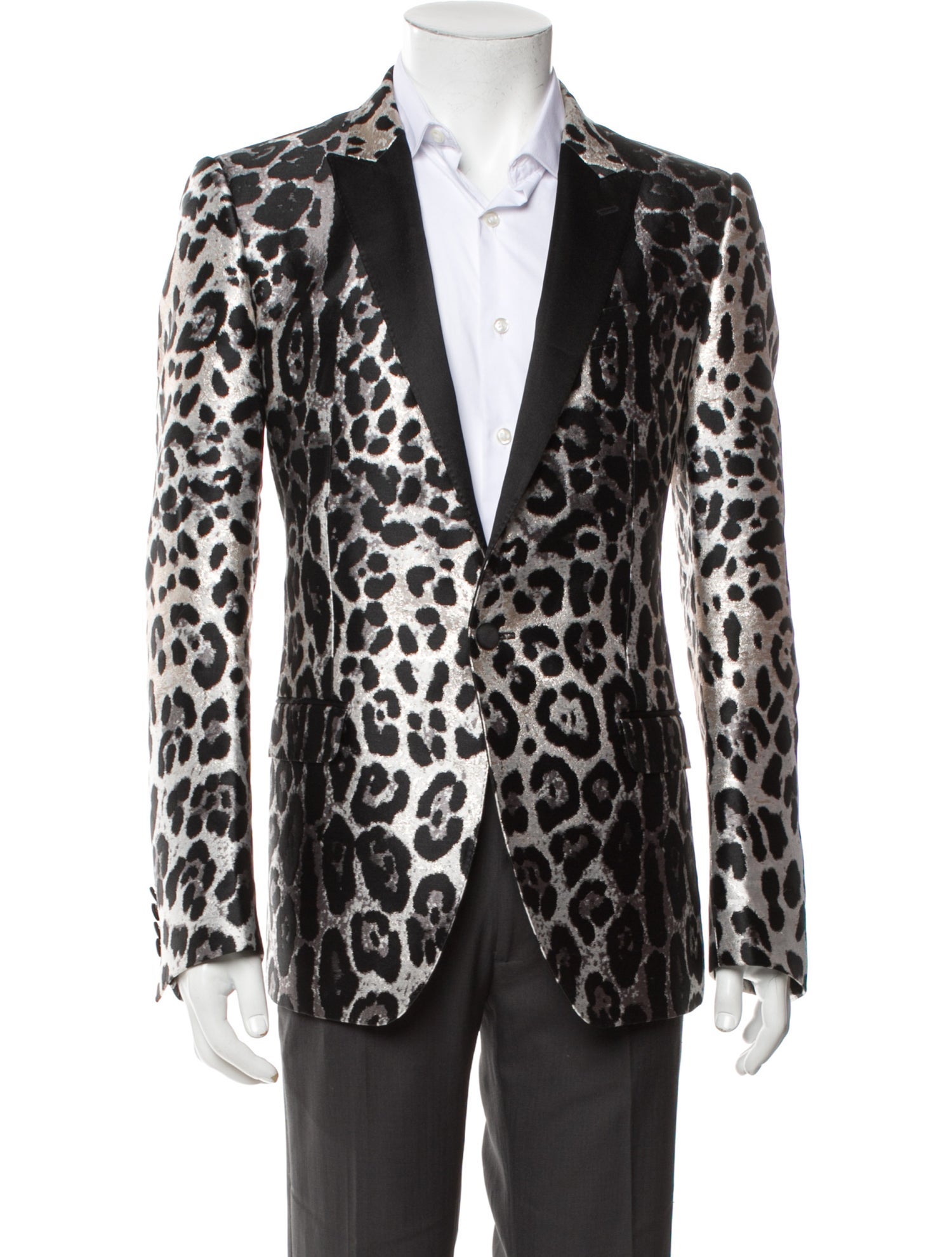Dolce & Gabbana Animal Print Suit w/ Tags