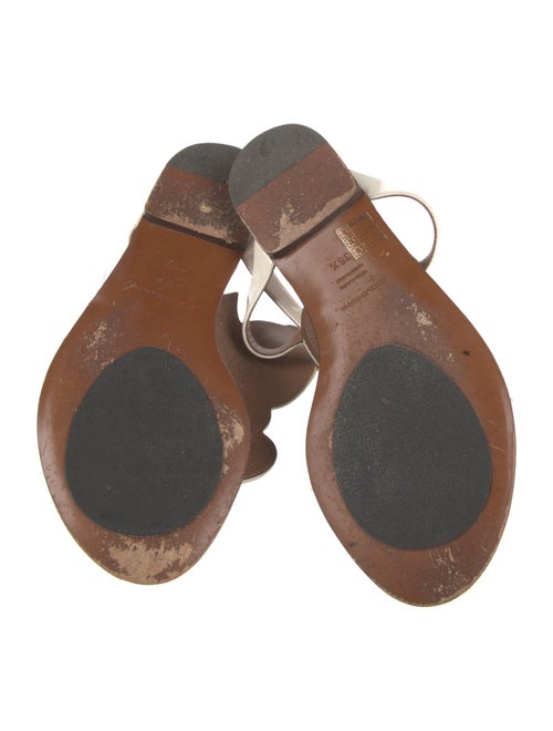 Dolce & Gabbana Leather Cutout Accent Slides