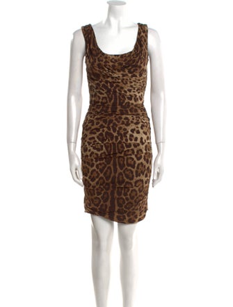 Dolce & Gabbana Silk Knee-Length Dress