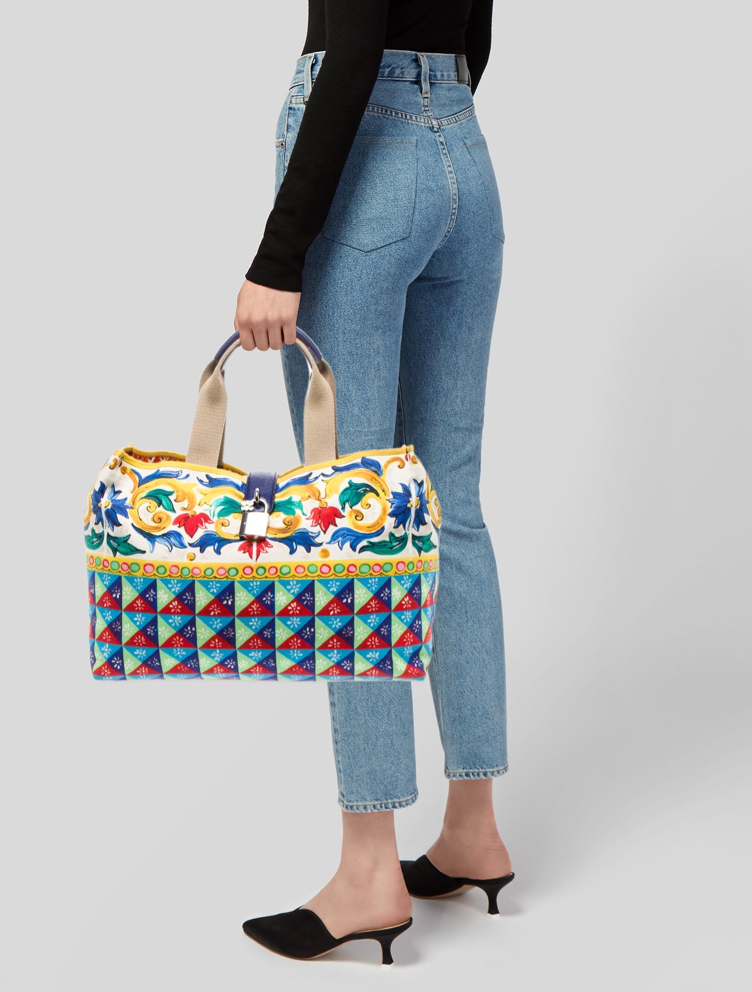 Dolce & Gabbana Leather Top Handle Bag