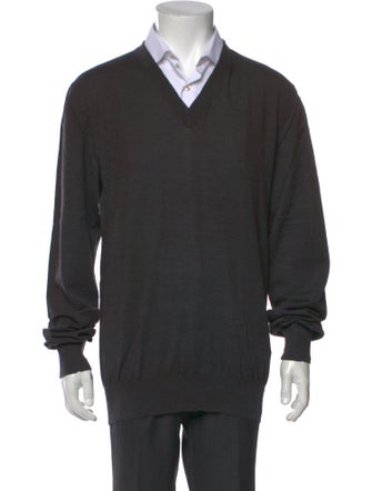 Dolce & Gabbana Virgin Wool V-Neck Pullover