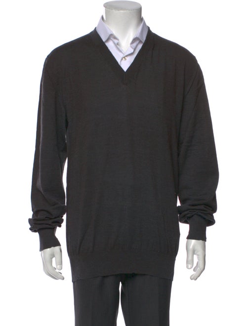 Dolce & Gabbana Virgin Wool V-Neck Pullover