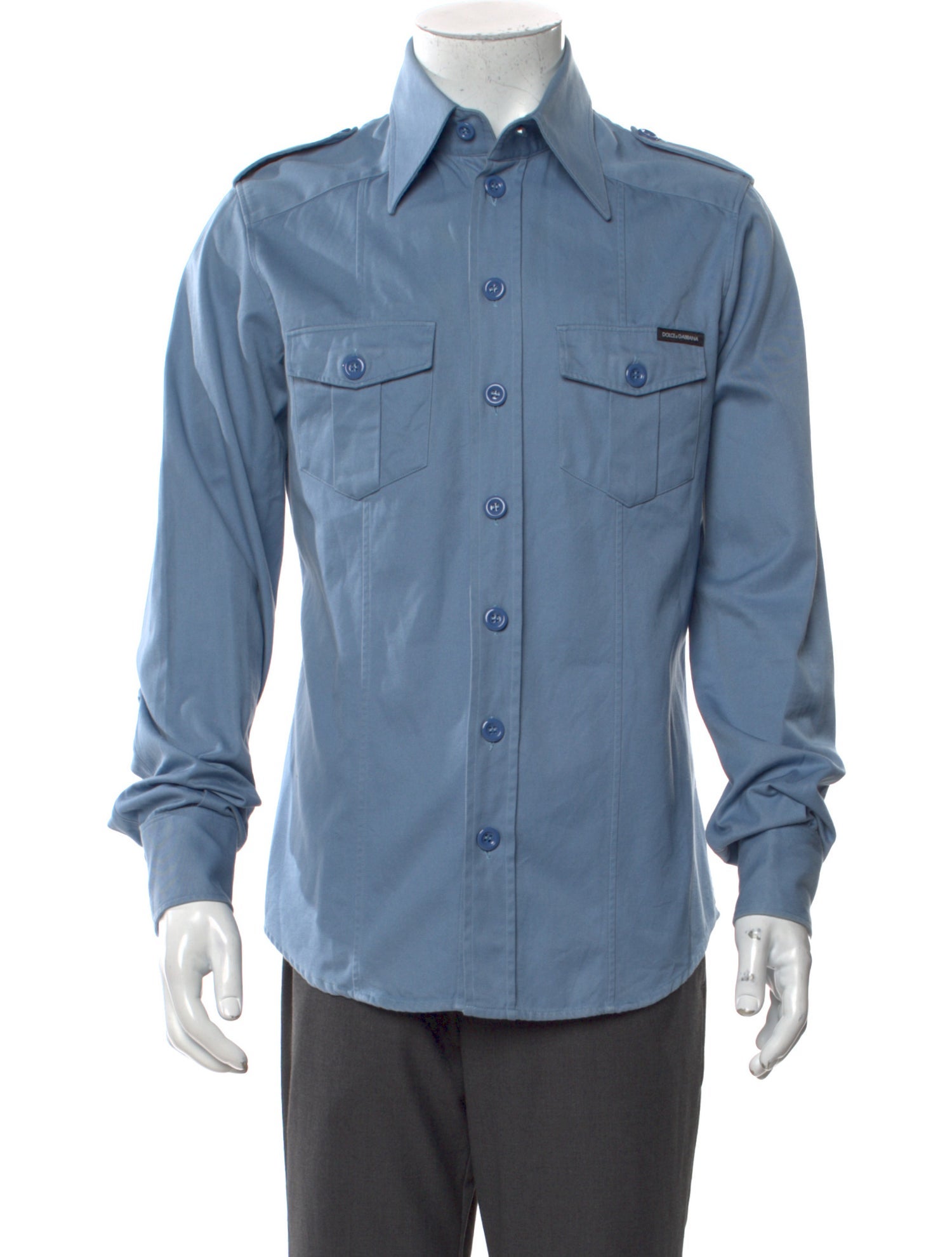 Dolce & Gabbana Long Sleeve Denim Shirt