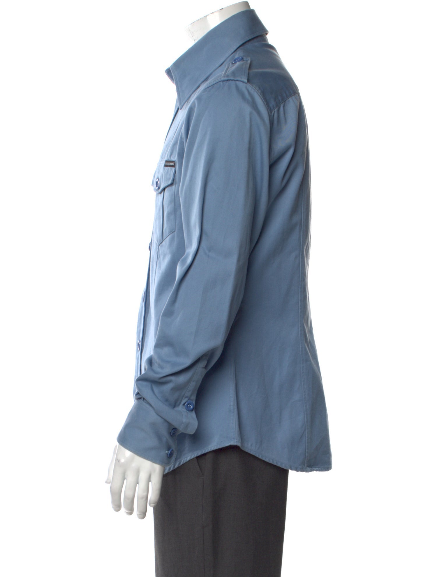 Dolce & Gabbana Long Sleeve Denim Shirt