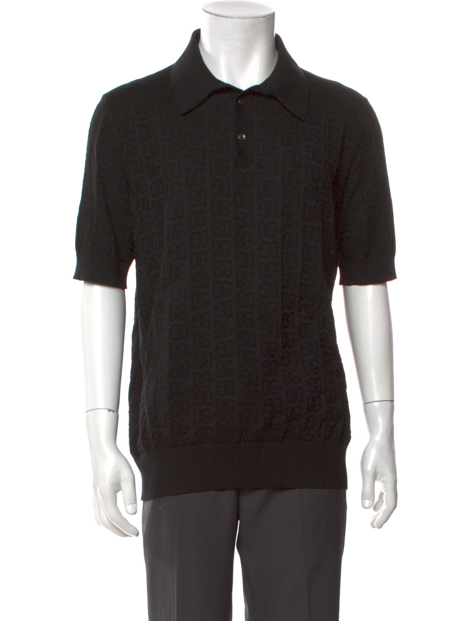 Dolce & Gabbana Silk Collar Polo Shirt