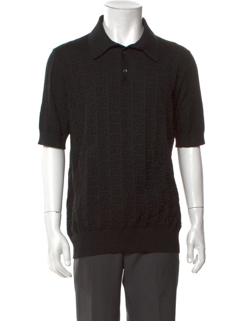 Dolce & Gabbana Silk Collar Polo Shirt