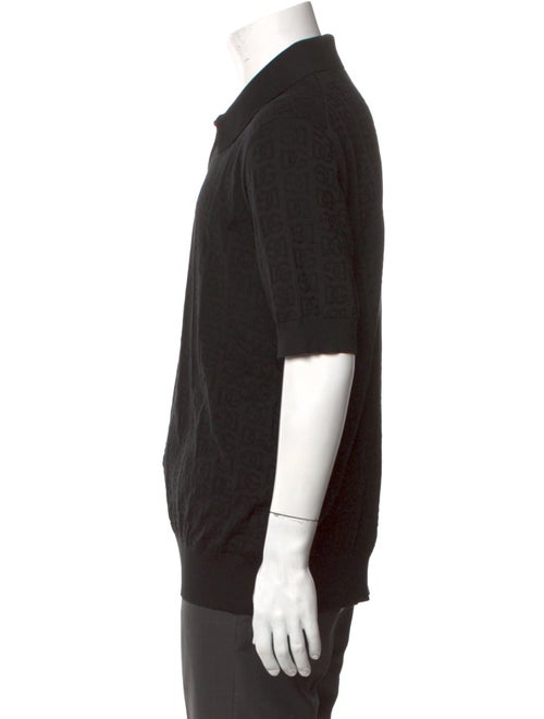 Dolce & Gabbana Silk Collar Polo Shirt