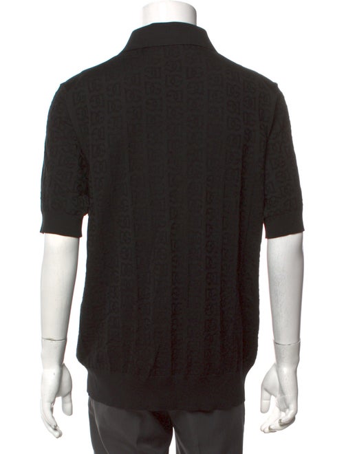 Dolce & Gabbana Silk Collar Polo Shirt