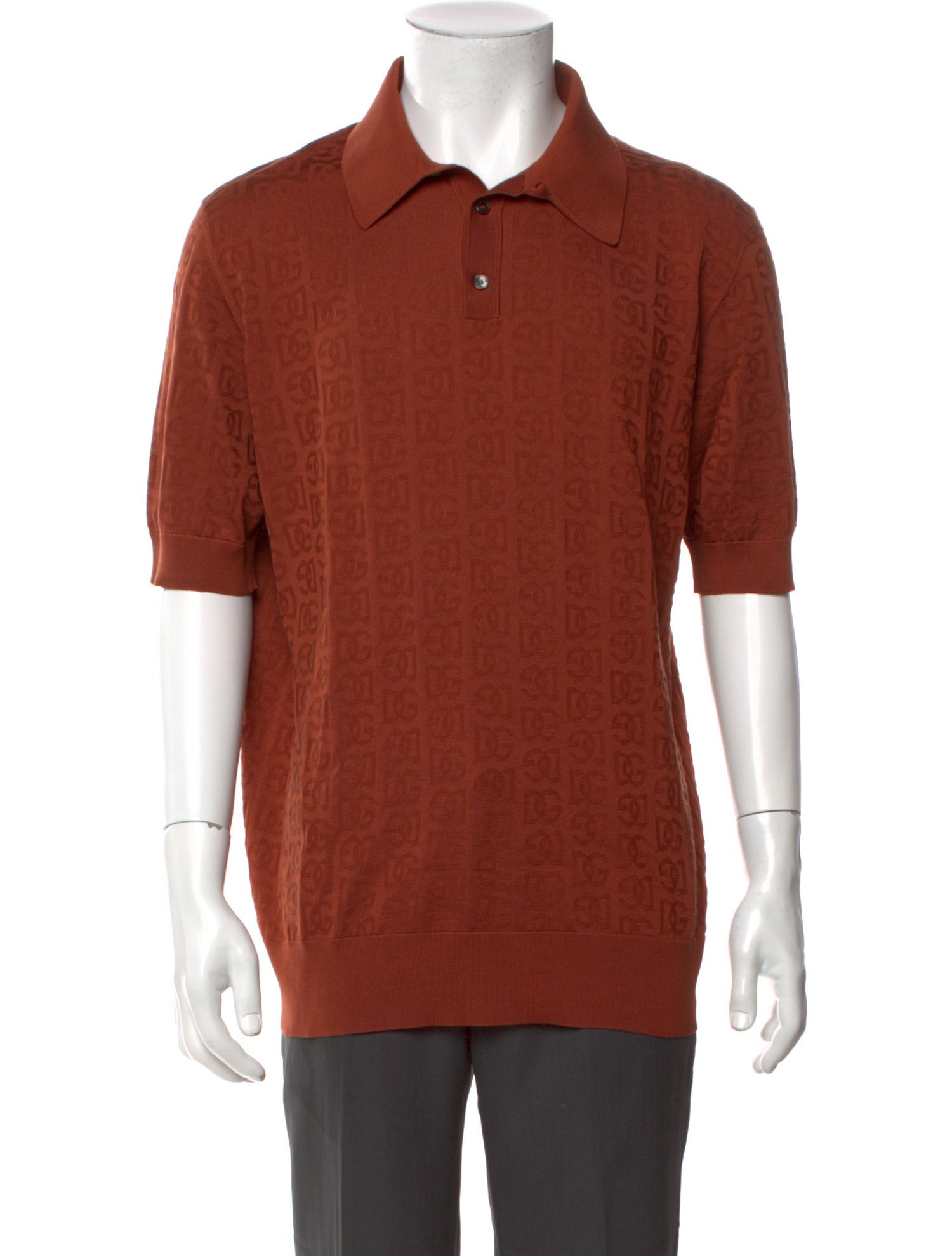 Dolce & Gabbana Silk Collar Polo Shirt