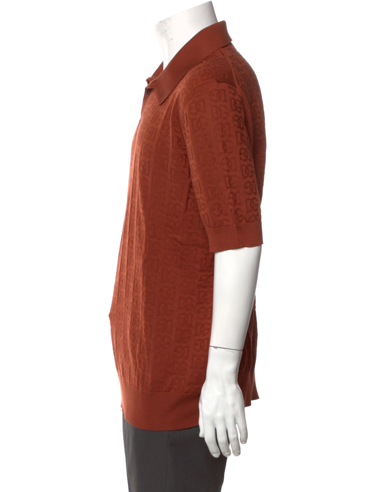 Dolce & Gabbana Silk Collar Polo Shirt