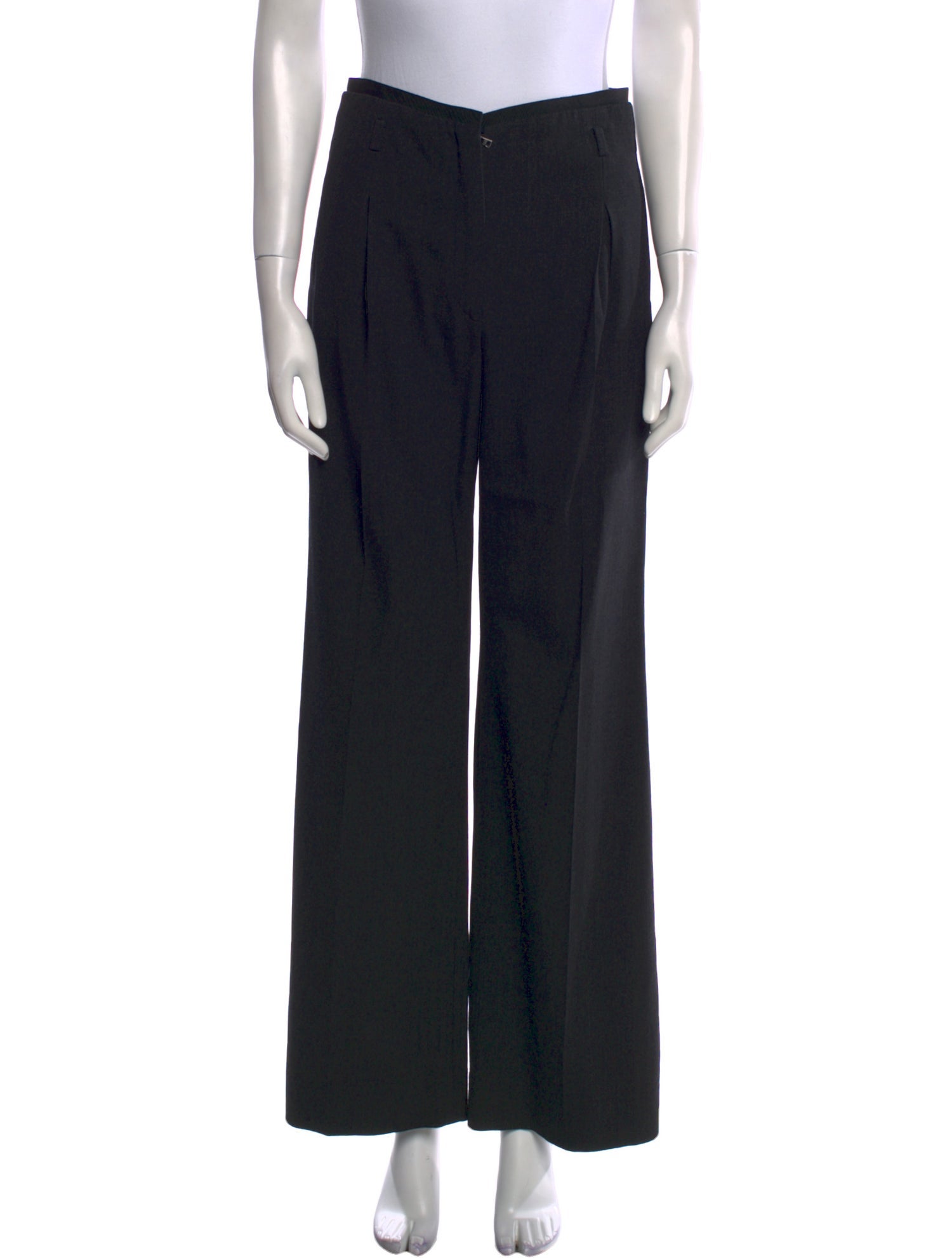 Dolce & Gabbana Virgin Wool Wide Leg Pants