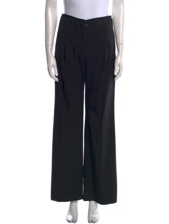 Dolce & Gabbana Virgin Wool Wide Leg Pants