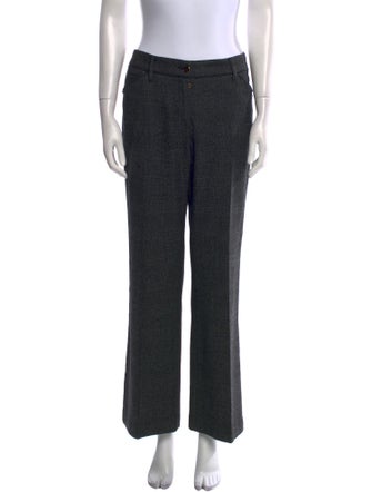 Dolce & Gabbana Virgin Wool Wide Leg Pants