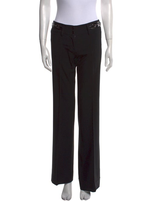 Dolce & Gabbana Virgin Wool Wide Leg Pants
