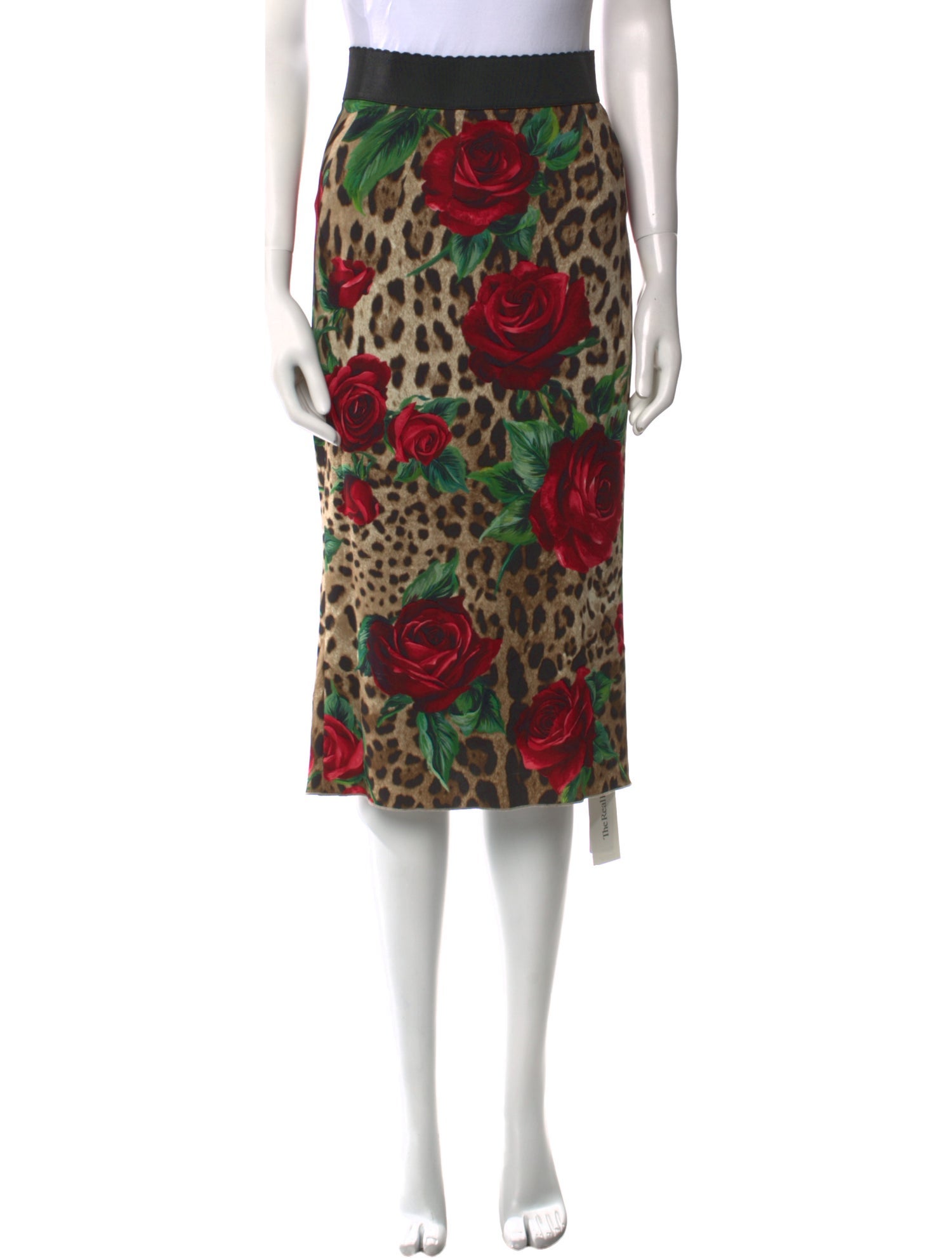 Dolce & Gabbana Floral Print Midi Length Skirt