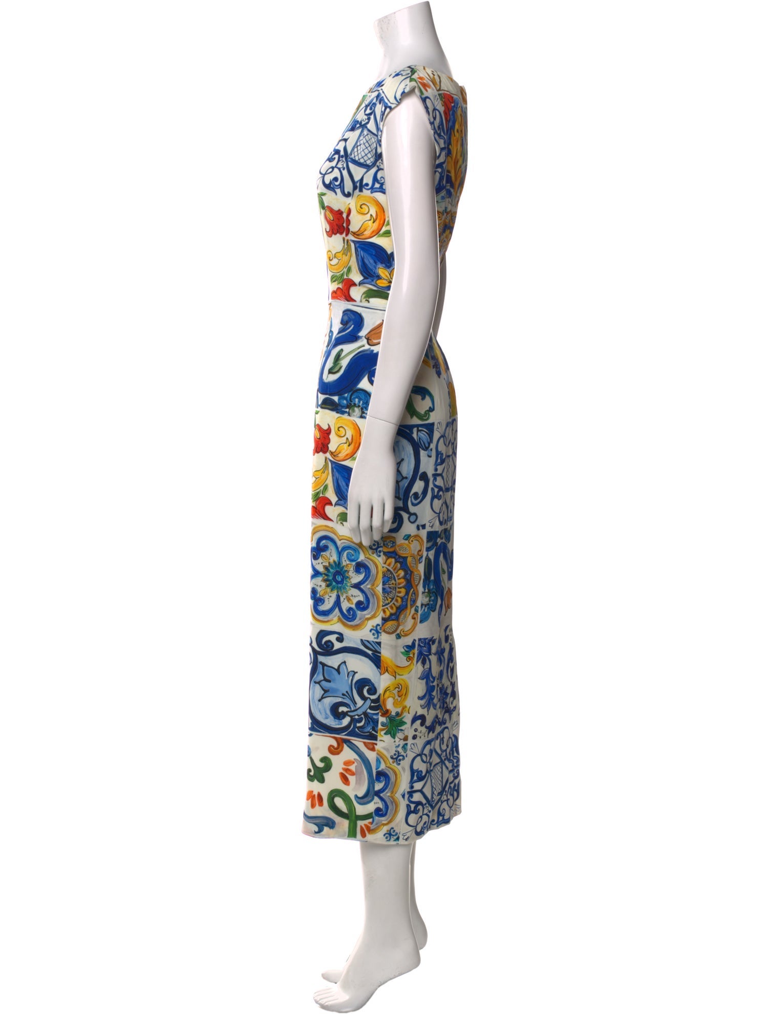 Dolce & Gabbana Silk Long Dress