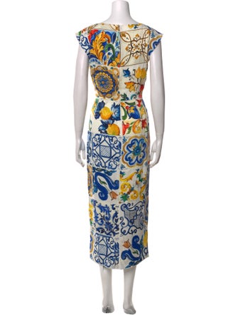 Dolce & Gabbana Silk Long Dress