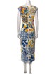 Dolce & Gabbana Silk Long Dress