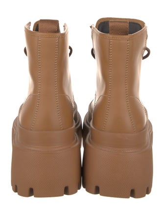 Dolce & Gabbana Leather Combat Boots