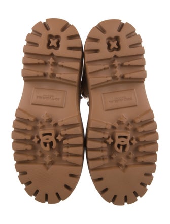 Dolce & Gabbana Leather Combat Boots