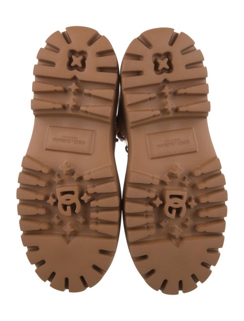 Dolce & Gabbana Leather Combat Boots